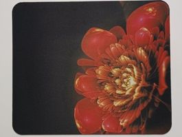Mausmatte "Rote Blüte" / Mousepad NEU