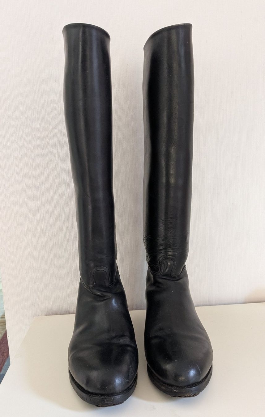Scarpe da uomo: Reitstiefel Leder Gr. 41 mit Spanner – Usato da Giffers venduto da agu25 2
