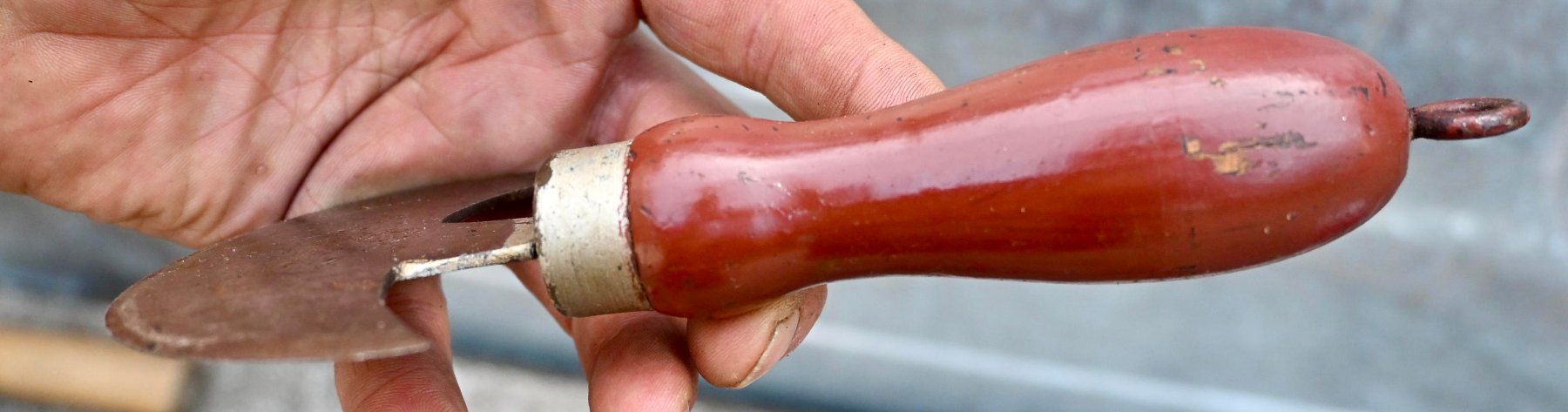 Sattler Tutti gli attrezzi: antikes Halbmondmesser - Sattlermesser länge 19cm – Usato da Pfaffhausen venduto da mono_rec 6
