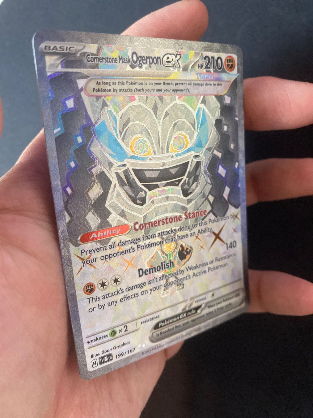 Pokémon Carte collezionabili: Cornerstone Mask Ogerpon ex 199 - Twilight Masquerade - EN – Nuovo (secondo la descrizione) da Hausen AG venduto da Shrade 1