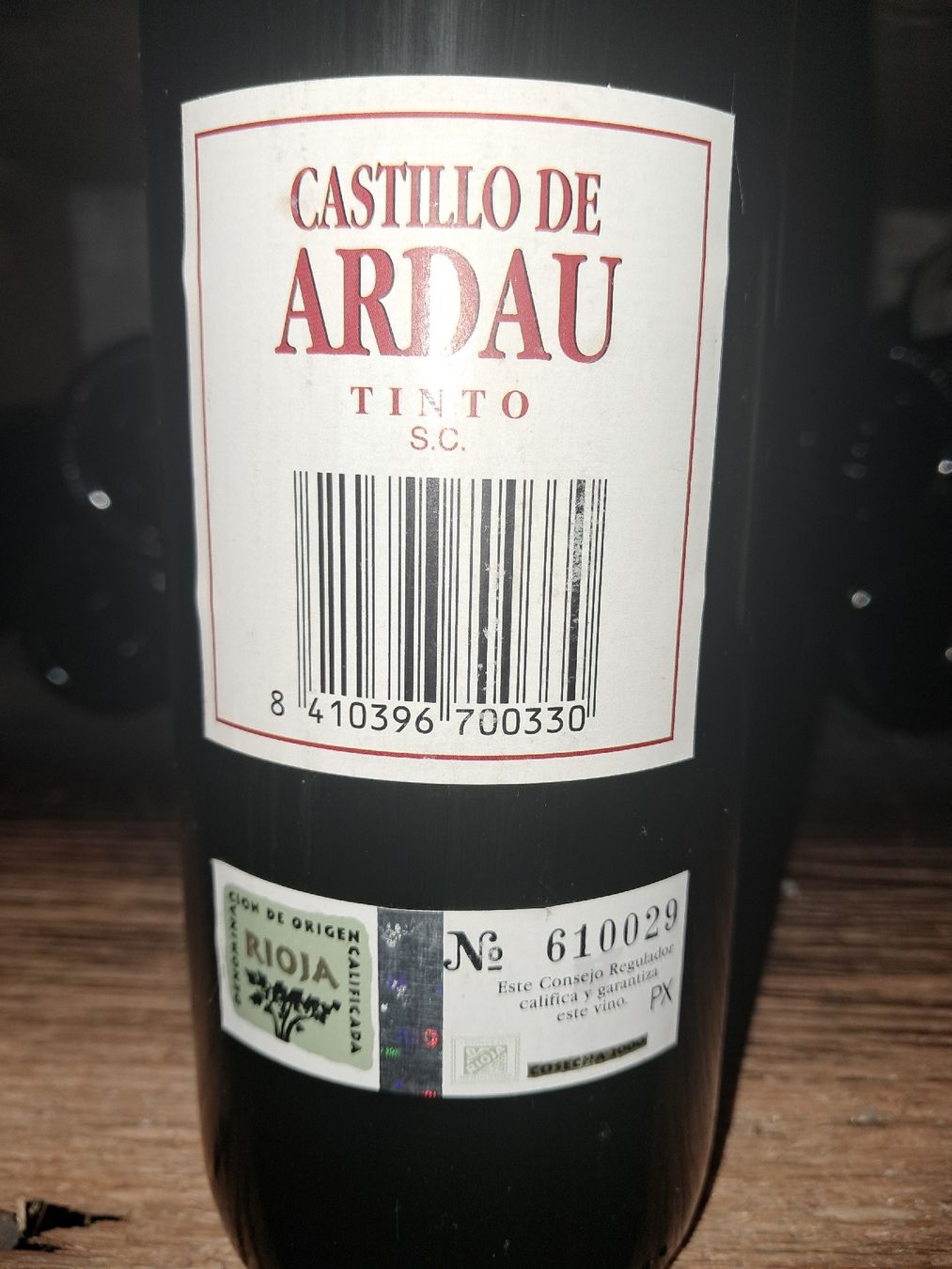 Rioja Vino: Castillo de Ardau rioja 2000 – Nuovo e nell'imballaggio originale da Le locle venduto da juliensaran 3