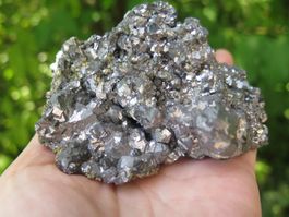 Bleiglanz mit Pyrit, sehr glänzend, ca. 603 gr.