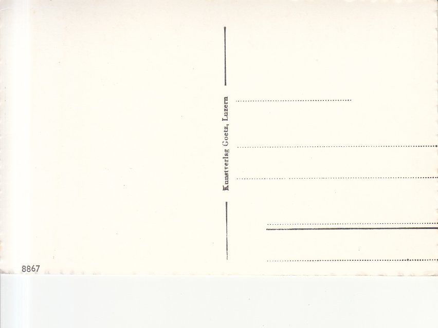 Cartoline postali: Luzern Löwendenkmal Goetz ca. 1950 – Usato da Bürglen TG venduto da StampGraf 1
