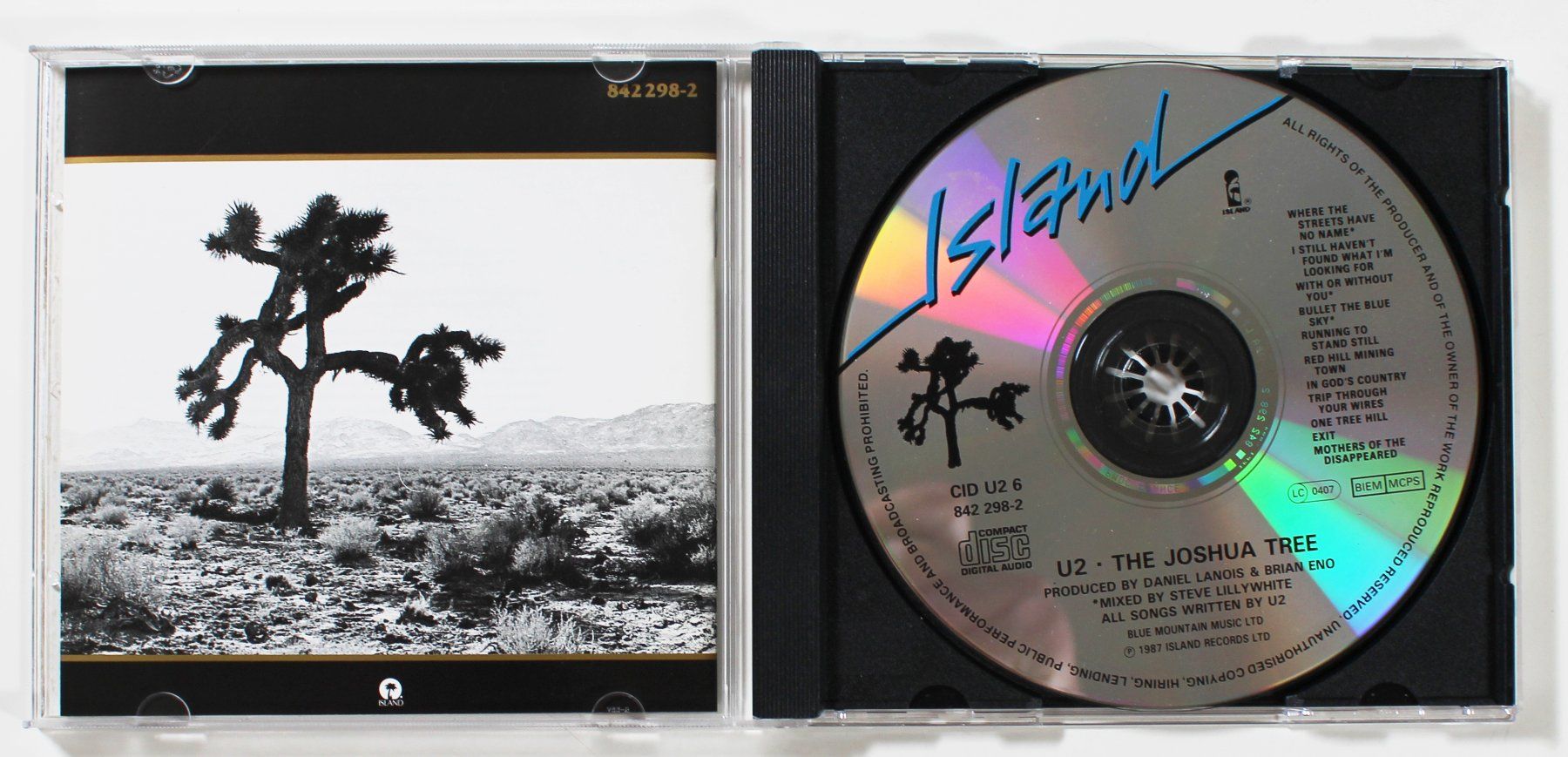 CD: CD - U2 - THE JOSHUA TREE - 1. CD Auflage England 1987 – Usato da Brüttisellen venduto da Collector-Corner 1
