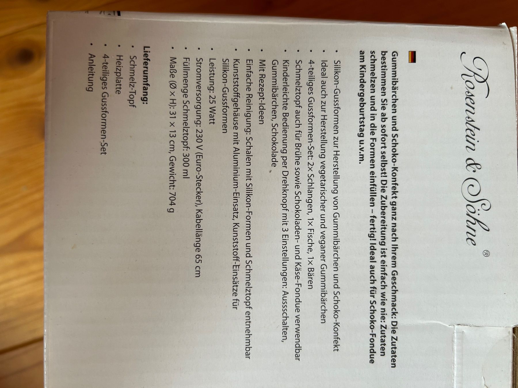 Elettrodomestici da cucina: Gummibärchen und Schokokonfekt Maker – Nuovo (secondo la descrizione) da Magden venduto da DorotheaKL 2