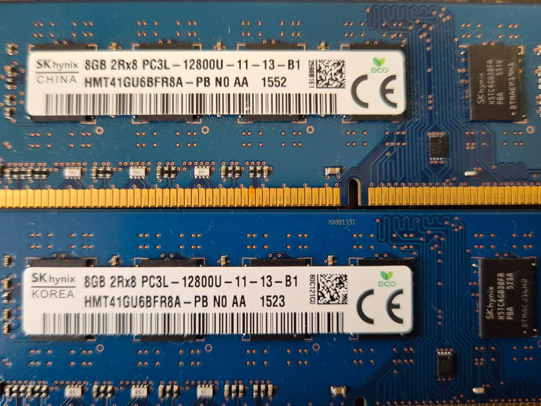 Memoria / RAM: 2x8GB  2Rx8 PC3L-12800U-11-13-B1 – Usato da Roggwil BE venduto da GLDANI 1