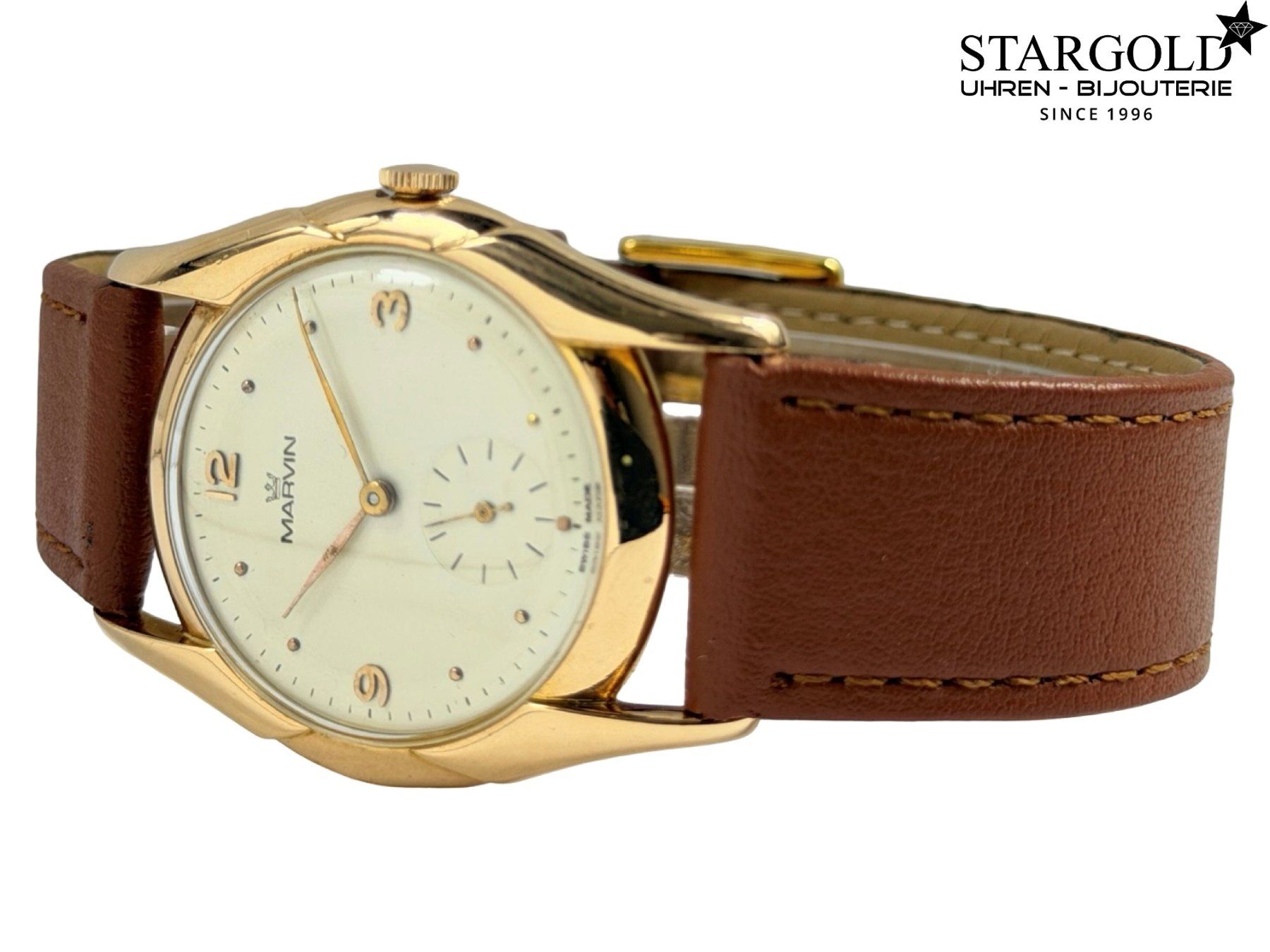 Marvin Orologi: Marvin Handaufzug Vintage Gold – Usato da Zürich venduto da Stargold-Uhren 1