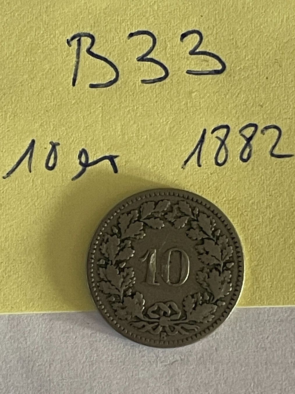 Toutes les monnaies: 10 Rappen - Schweiz - 1882 – D'occasion à Niederwil AG par dahu75