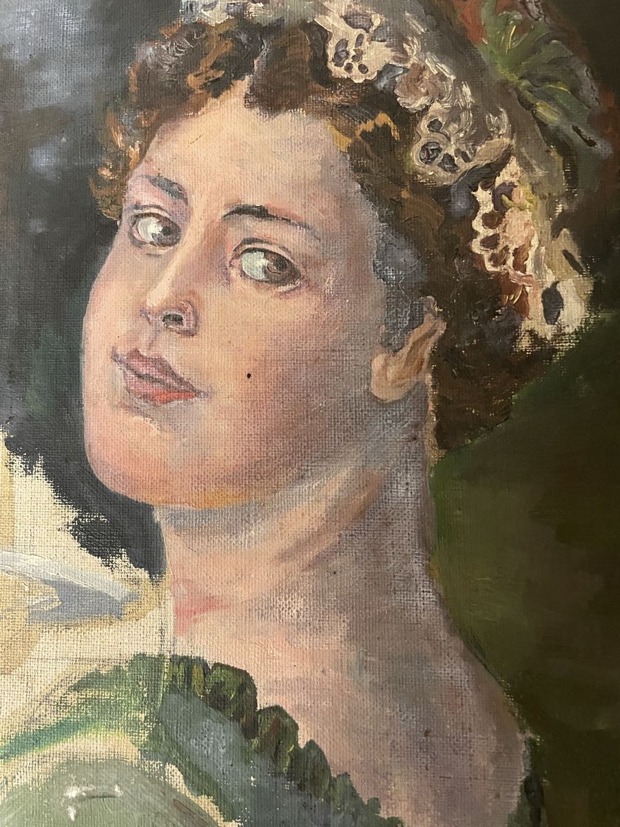 Tableaux: Oelstudie, junge Frau – D'occasion à Hindelbank par chinok01 1