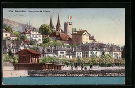 AK Neuchâtel, Vue prise de l'Evole