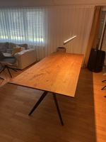 Esstisch Holz Metall Untergestell gebraucht