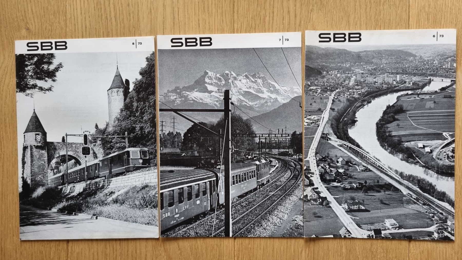 Zeitschriften & Magazine: SBB Magazin 7/73, 8/73, 9/73 – Gebraucht aus Bözberg von heinz-d