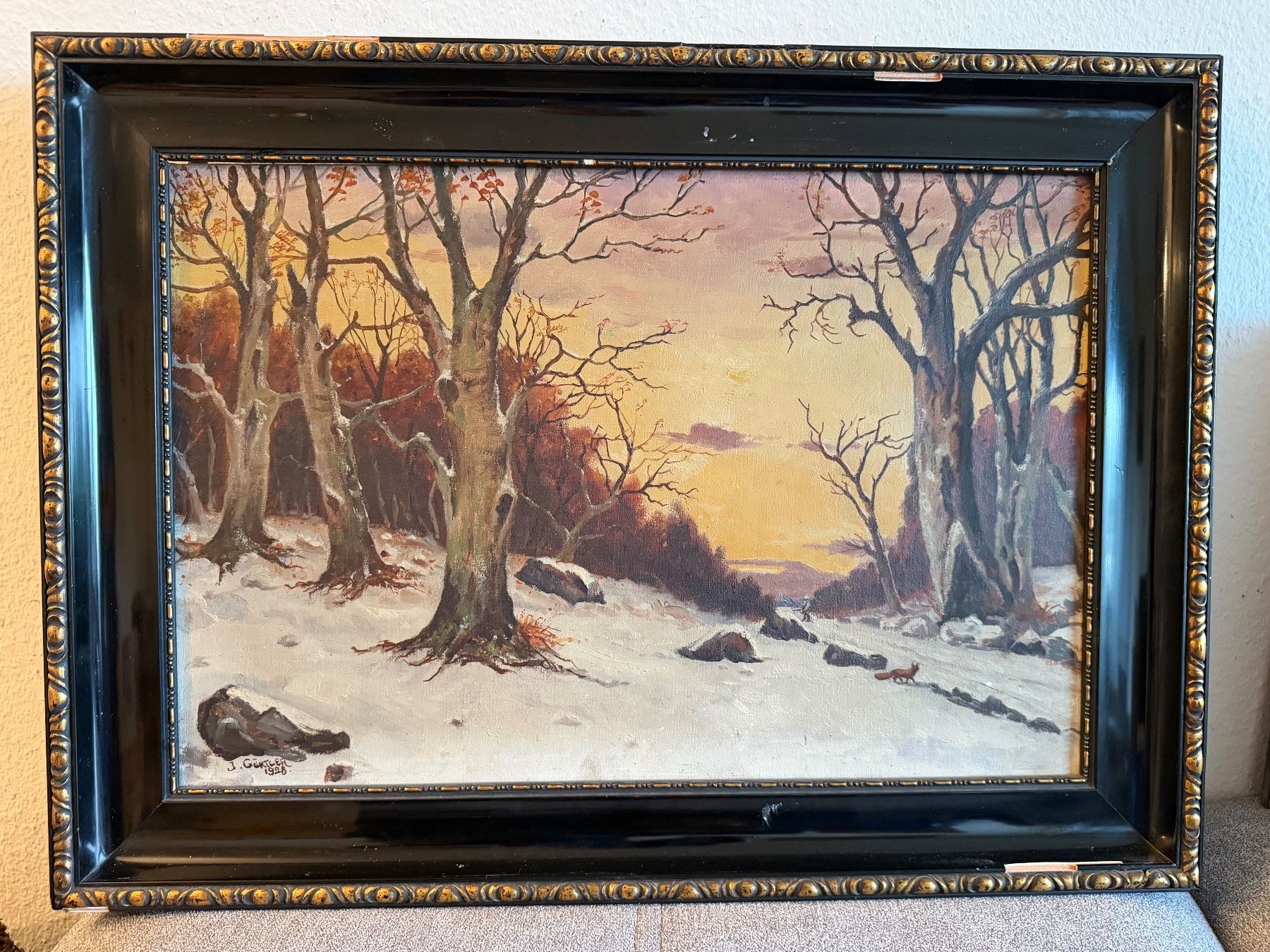 Dipinti: J. Gürtler  1948 Original Gemälde – Usato da Basel venduto da PAUL_ART