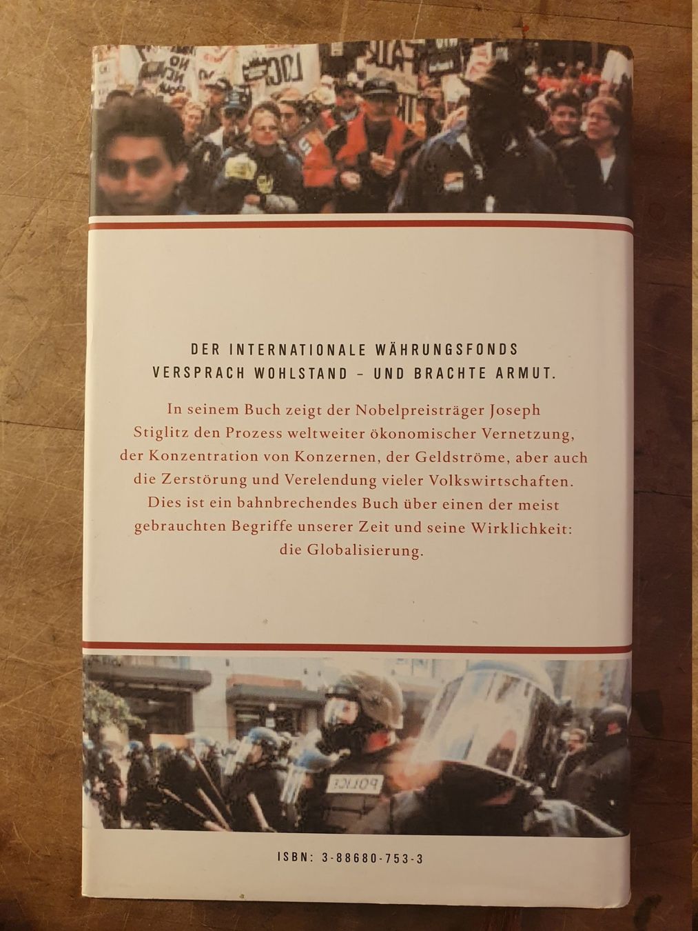 Libri: Die Schatten der Globalisierung - Joseph Stiglitz – Usato da Zürich venduto da loosebone 6