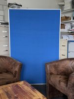 Trennwand Magnetoplan blau mit Standfüssen guter Zustand
