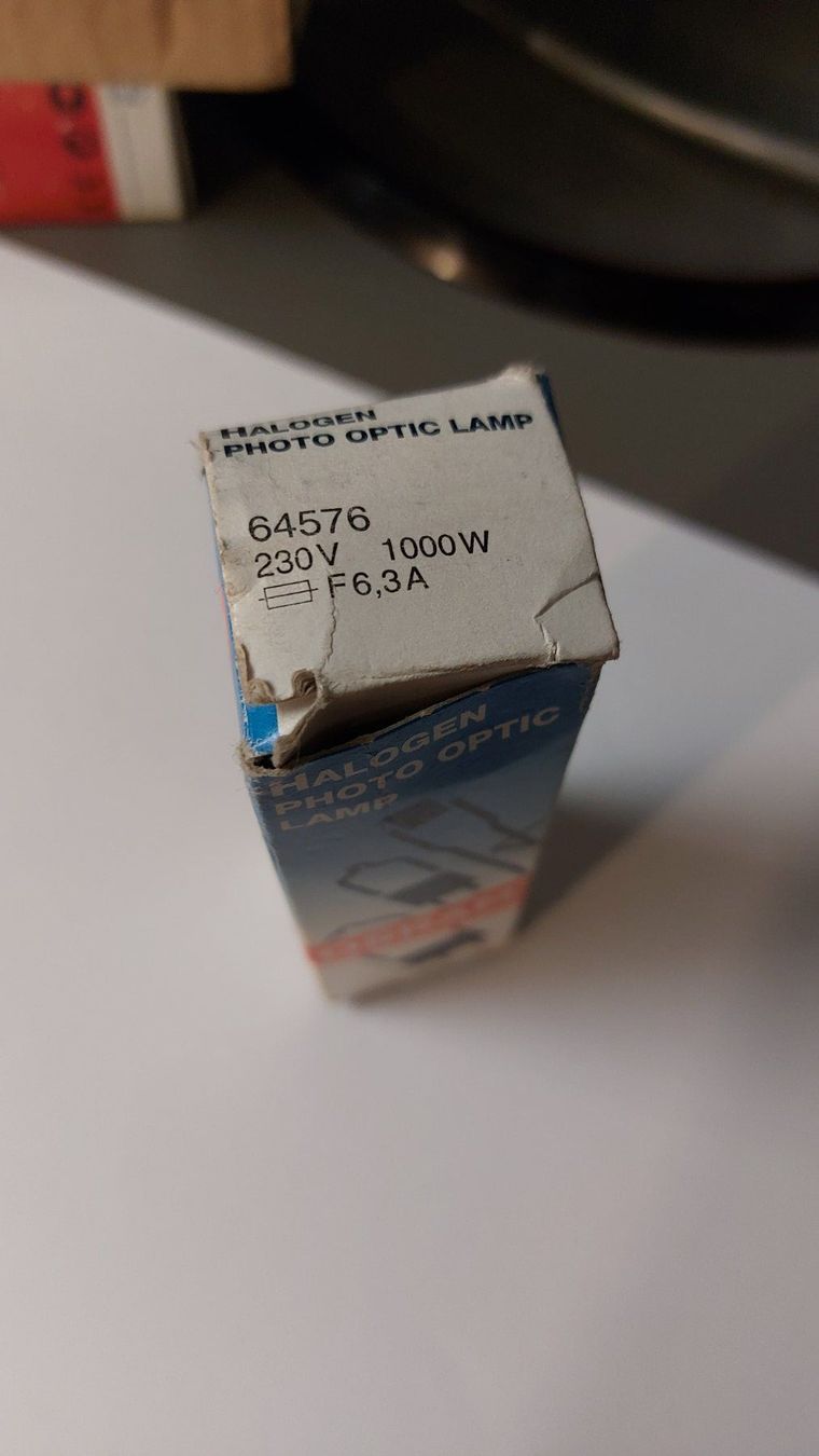 Fari: Osram 230V 1000W Halogen Brenner – Usato da Rheineck venduto da FMPTV 1