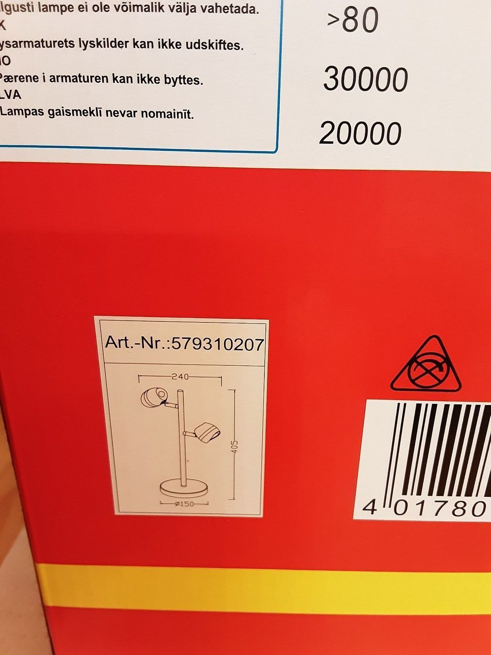 Lampade: Trio Leuchten LED Tischleuchte Shark – Nuovo e nell'imballaggio originale da Glattfelden venduto da Roman2504 1