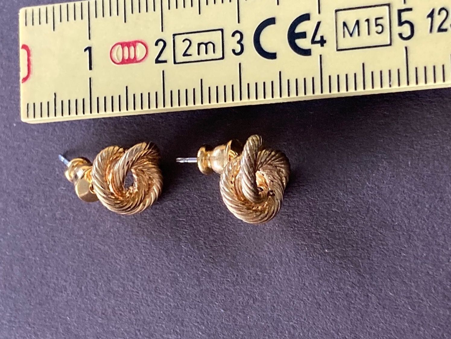 Ohrringe & -stecker: Vergoldete Knoten Ohrringe – Gebraucht aus Laufen von Trendmarket 3