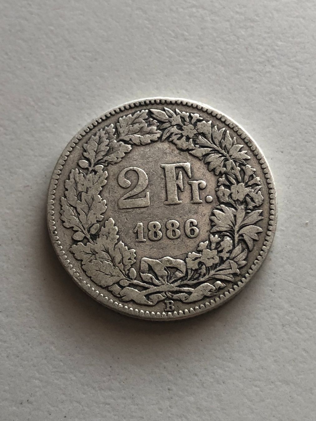 Alle Münzen: 2 Fr. 1886 – Gebraucht aus Schötz von Odpa