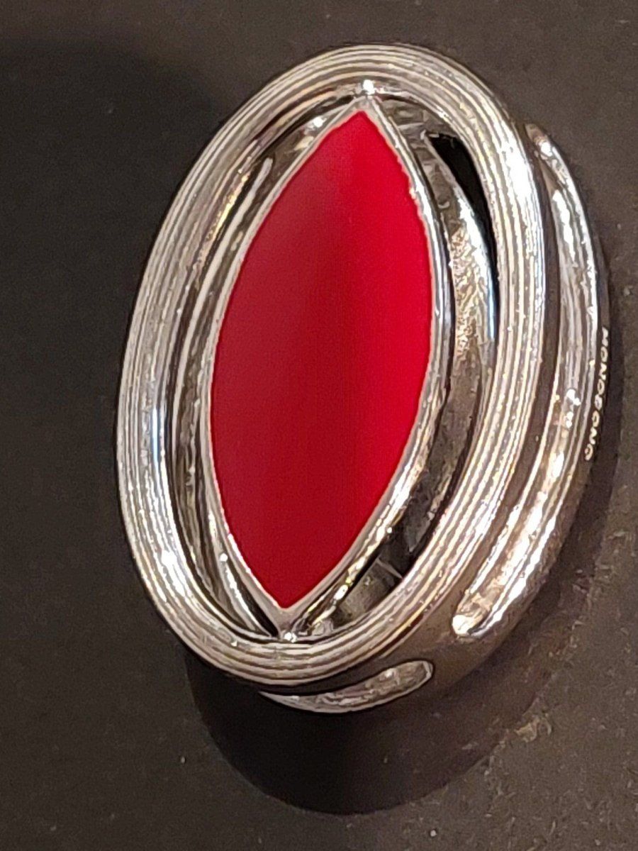 Anhänger: Anhänger, 2-farbig schwarz/rot, Sterlingsilber – Gebraucht aus Obfelden von Kleha 2