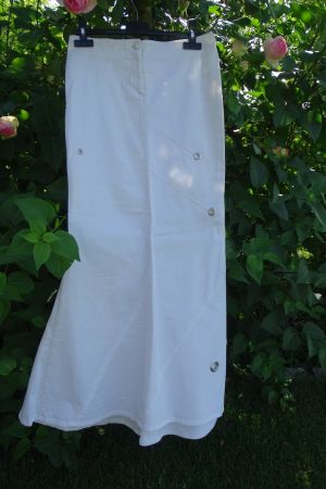 Rock lang weiss Gr. S Baumwolle jupe longue blanche coton S