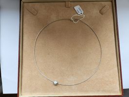 Weissgold Collier 750 mit Anhänger schöne Form