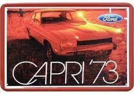 Blechschild-FORD CAPRI 73