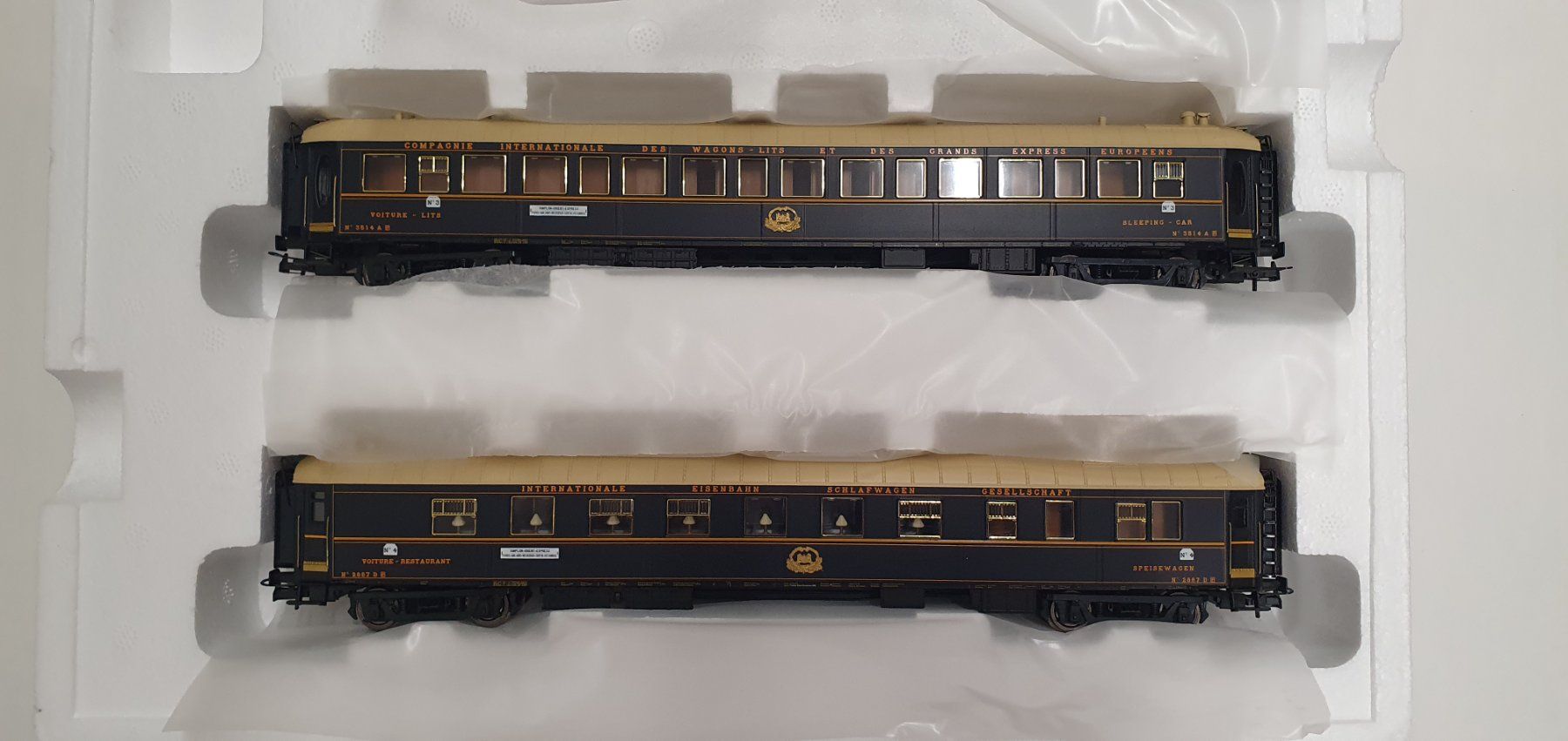 Rivarossi Modellini di ferrovie: Rivarossi HR4010 & HR4020 Sets Simplon Orient Express – Nuovo e nell'imballaggio originale da Würenlos venduto da juruth 3