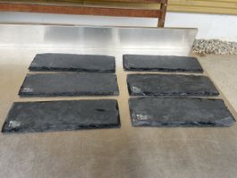 6 elegante Servierplatten aus edlem Naturschiefer von BOSKA