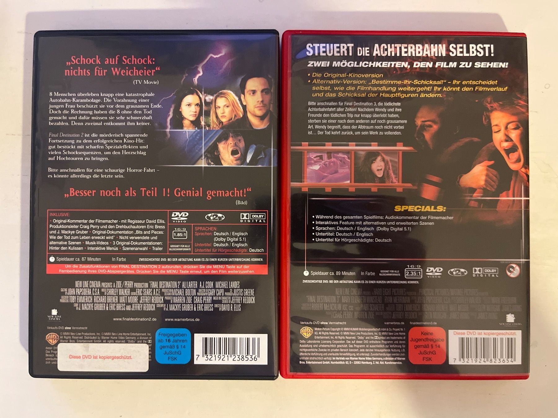 Tutti i DVDs: Final Destination 1-3 DVD 📀 – Nuovo (secondo la descrizione) da Sierre venduto da black.box 4