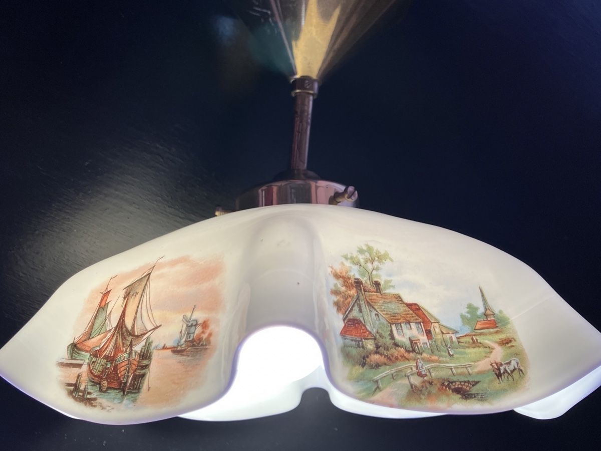 Lampadari & plafoniere: Jugendstil Deckenlampe Opal Glas Top Zustand – Usato da Zürich venduto da otomado 4