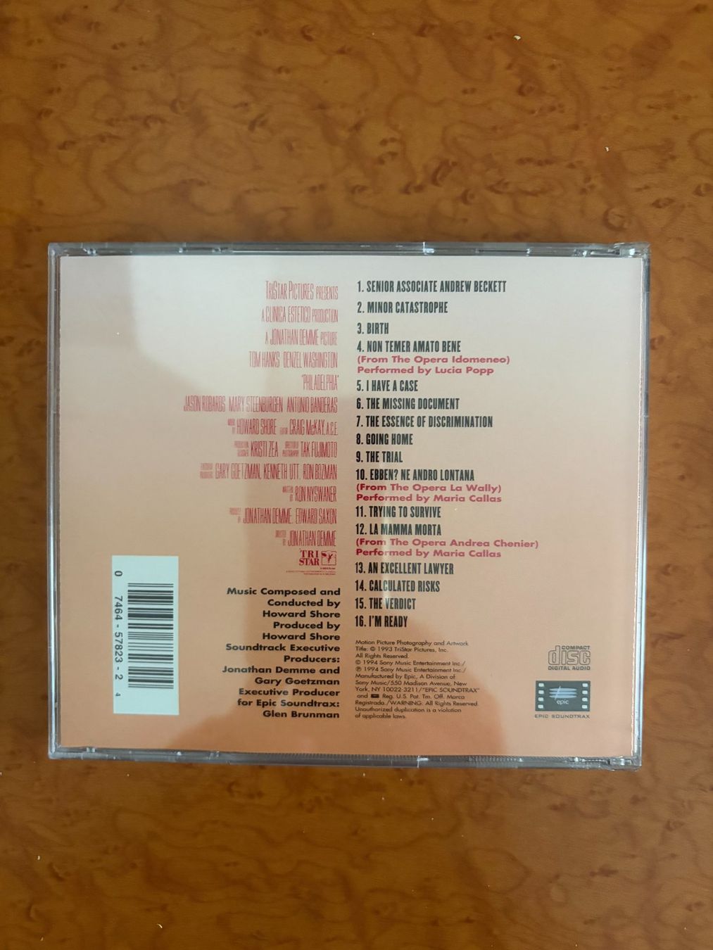 CDs: CD PHILADEPHIA PAR HOWARD SHORE – Gebraucht aus Geneve von tigre69 1