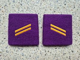 *** Gradabzeichen Patten Set Gefreiter Militärjustitz ***