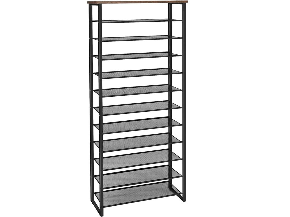 HOMCOM Schuhregal 3-stufig Bambus - Schuhorganizer Für 9 Paar Weiß