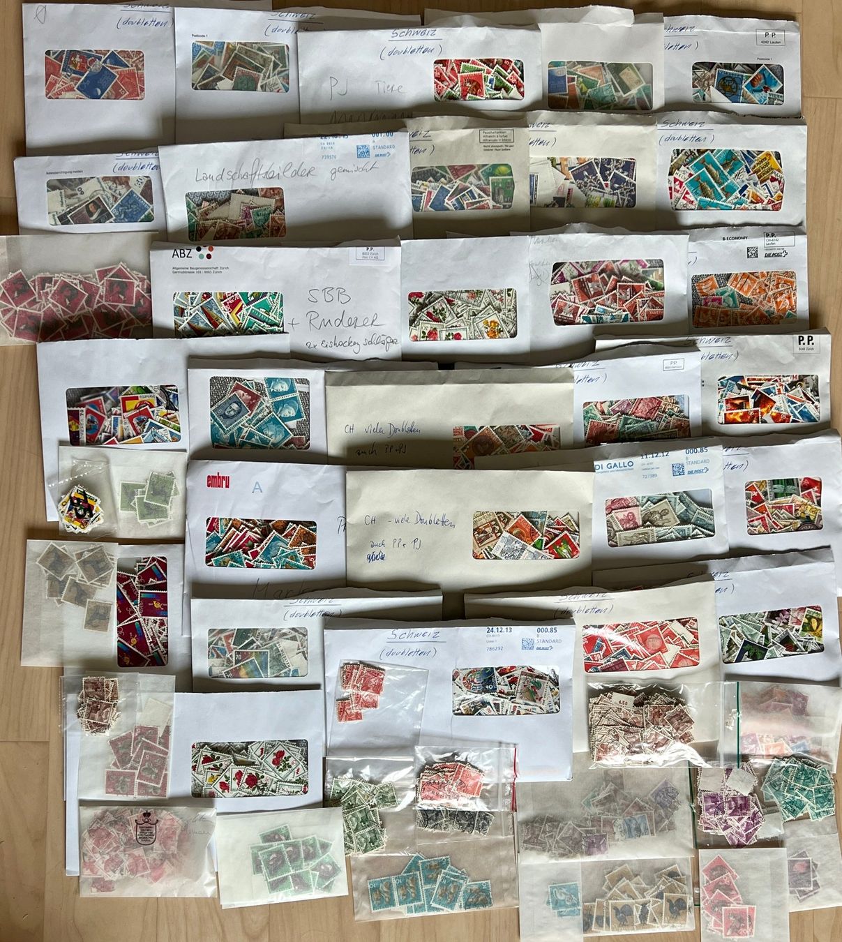 Tutti i francobolli: Riesiger CH-Doublettenposten, u.a. div. Motive, PJ + PP – Usato da Stäfa venduto da Hannahsita14