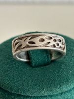 Bague ethnique en argent 925 vintage - Taille 53