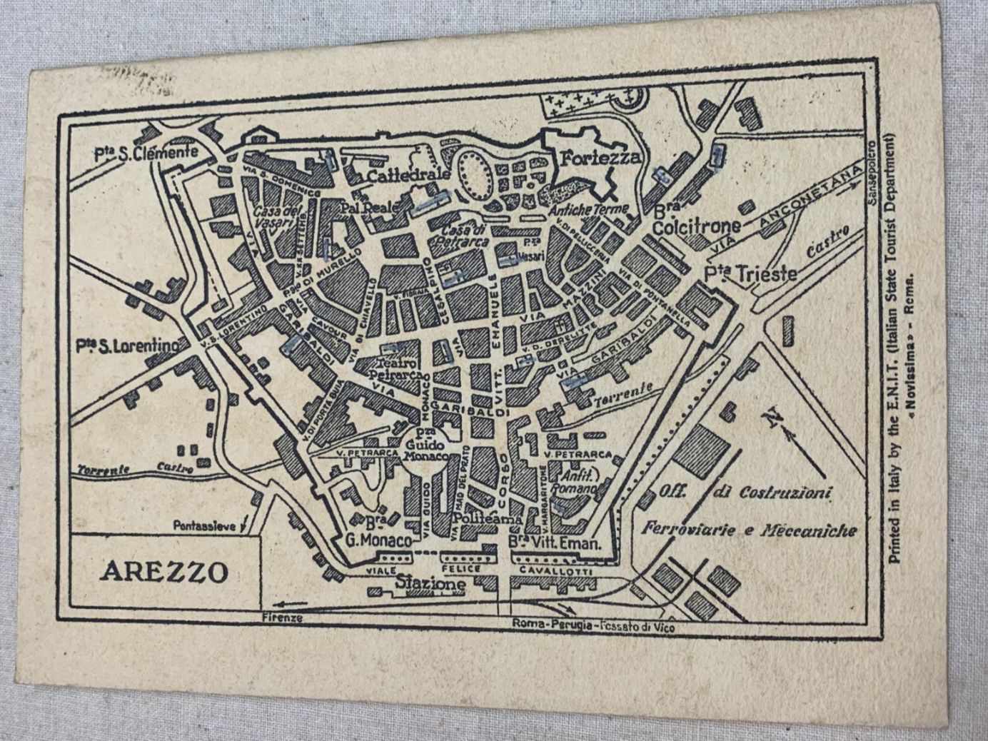 Cartoline postali: Arezzo - (ferrovie dello stato). – Usato da Sorengo venduto da 74in 1