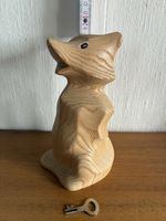 Original UBS Sparfuchs Topsy aus Holz – Brienzer Schnitzerei