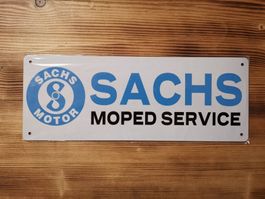 Schönes neues Sachs Blechschild .