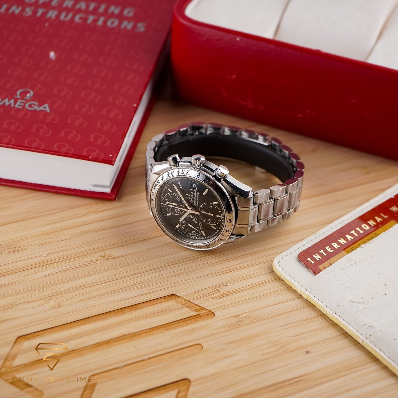Omega Orologi: Omega Speedmaster Date / 3513.50 /Full Set/2002/Serv'25 – Usato da Luzern venduto da PrimeSwissTime 9