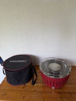 LotusGrill Holzkohlegrill Rot inkl. Tragetasche