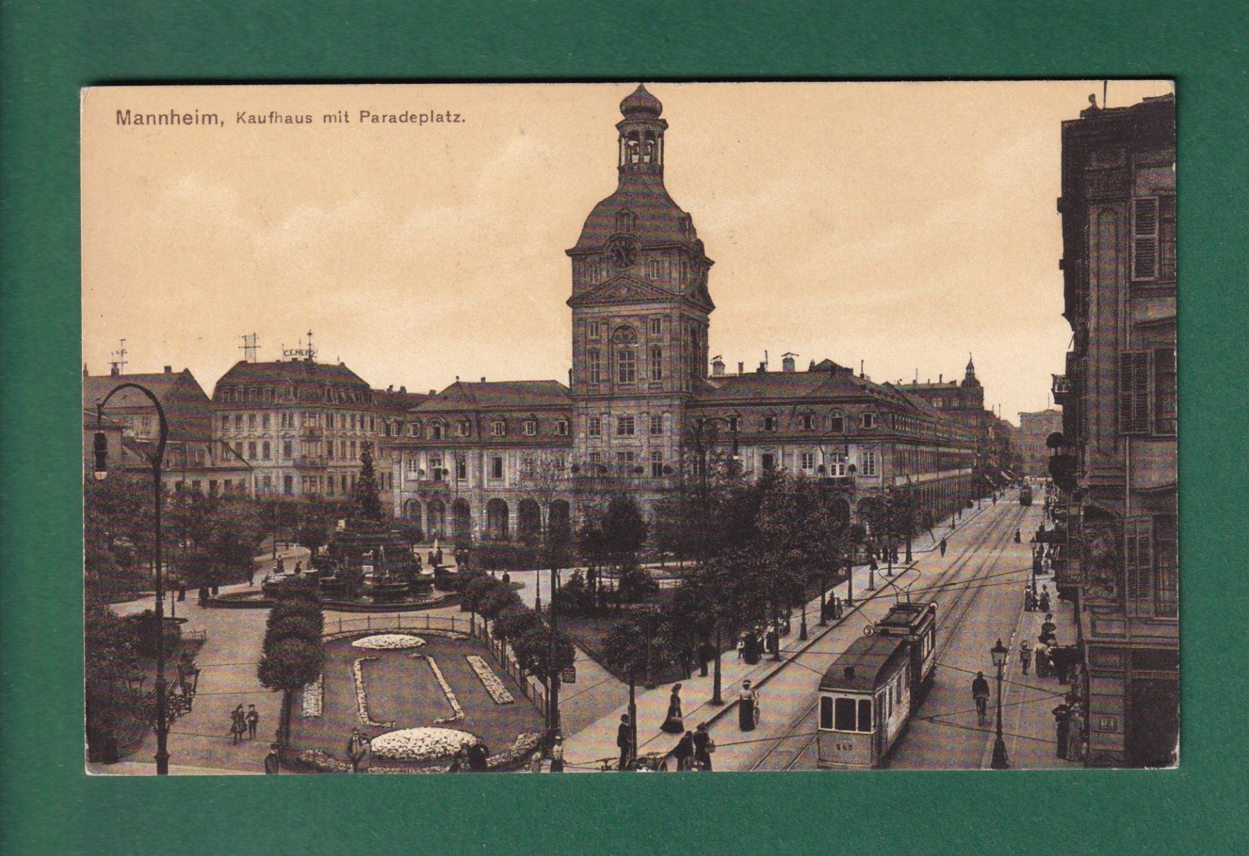 Ansichtskarten: MANNHEIM - Kaufhaus - Paradeplatz - Tram – Gebraucht aus Pully von nicecards-shop