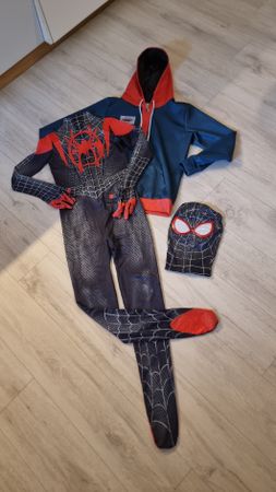 Miles Morales Spiderman Kostüm, Grösse 152, Top Zustand!