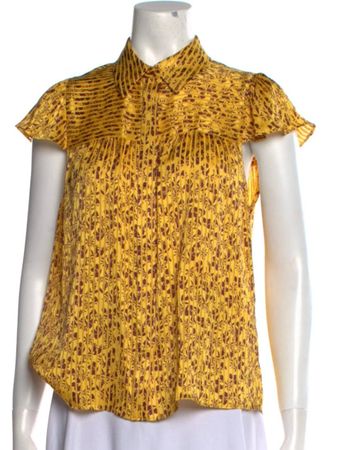 Edle Alice & Olivia Bluse honiggelb Gr. 36 - NEU- hoher NP