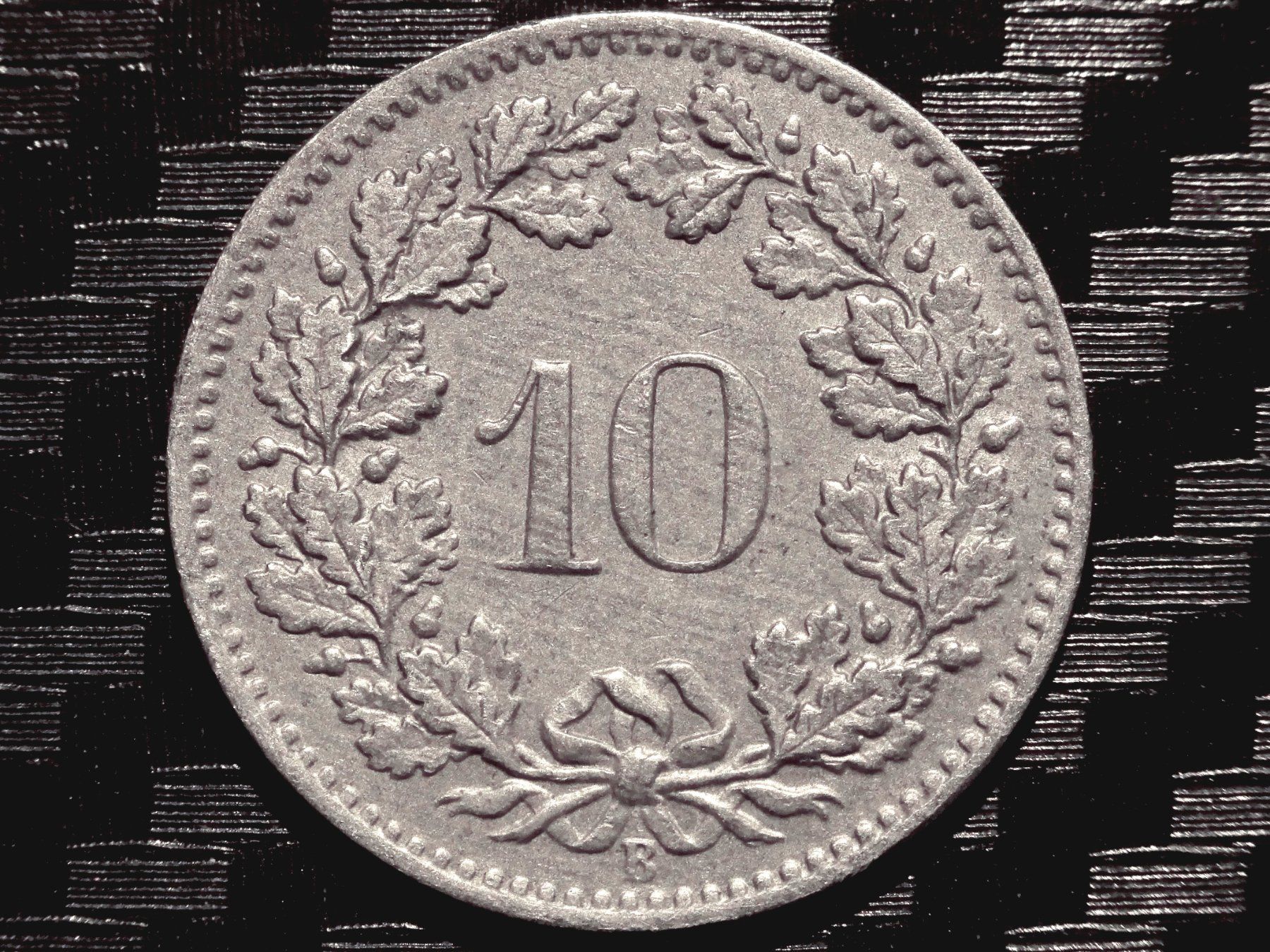 Tutti le monete: 1901 - 10 cts. 1.00 Mio.!!! 2.96gr!! – Usato da Courgenay venduto da ZubR237 1