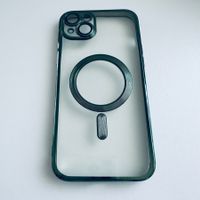 Schutzhülle Cover Grün mit Kamera Schutz für iPhone 15 Plus