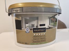 Farbe Architect Dispersion PREMIUM 2.5L Weiss Matt