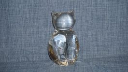 Katze sitzend aus Glas