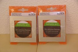 2x Hager Kallysto UP-Rahmen Alu Natur
