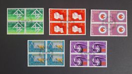 1982 4er Block mit ET-Stempel